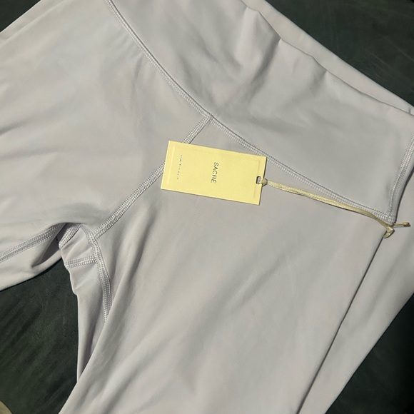 Sacre Size L Women's Leggings Light Purple High Waisted Active Pants - Picture 3 of 6